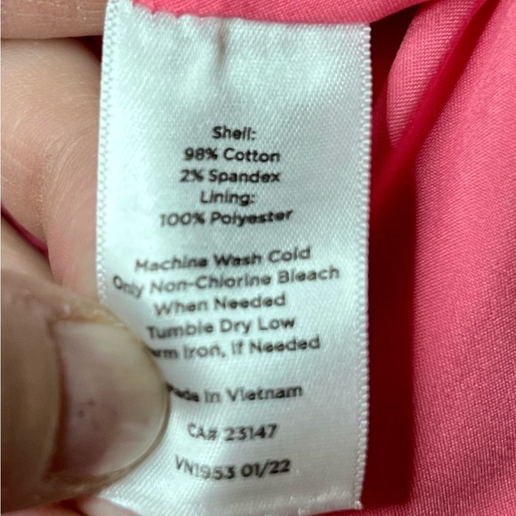 TALBOTS TEXTURED SHIFT DRESS - MOD FLORAL, Size 2 - Picture 8 of 10